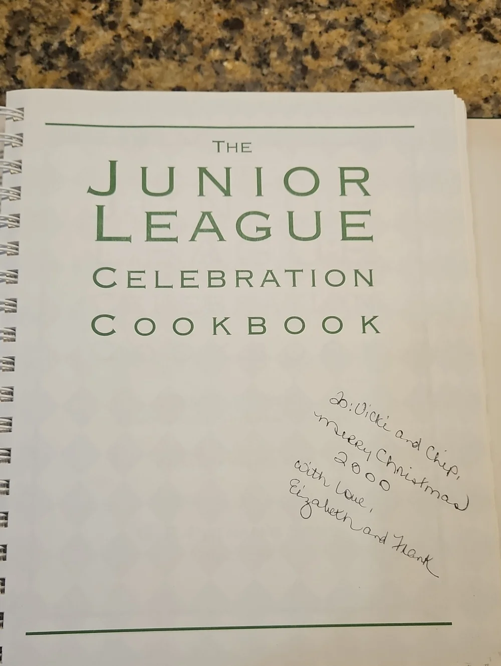 The Junior League Celebration Cookbook 2000 391 Pages Spiral Bind Hardback